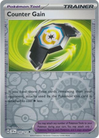 Surging Sparks - 169/191 - Counter Gain - Reverse Holo