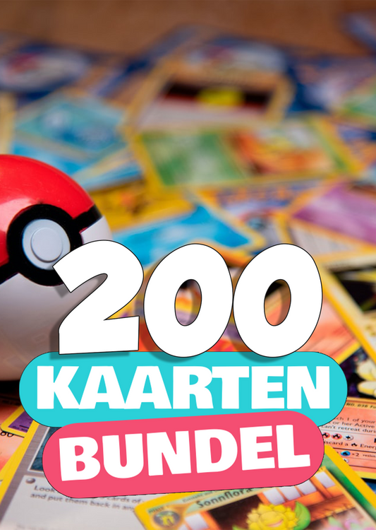 Bundel van 200 Pokémon Kaarten