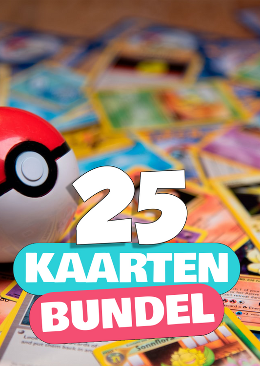 Bundel van 25 Pokémon Kaarten