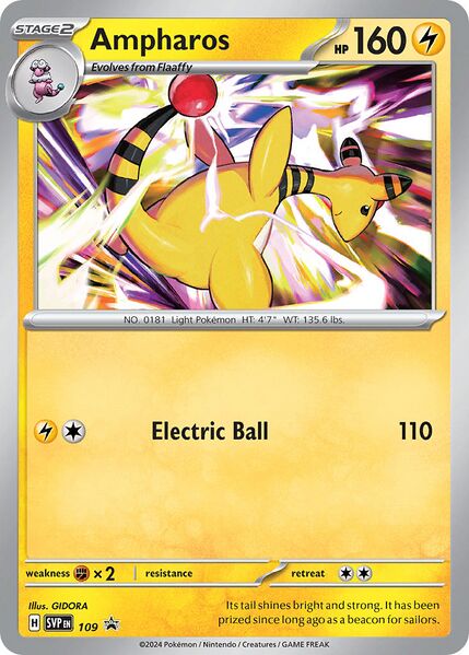 Black Star Promos - SVP109 - Ampharos (Stamped)