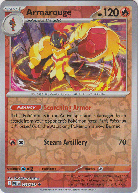 Obsidian Flames - 044/197 - Armarouge - Reverse Holo