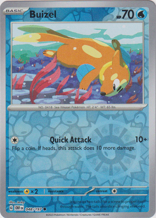 Obsidian Flames - 048/197 - Buizel - Reverse Holo