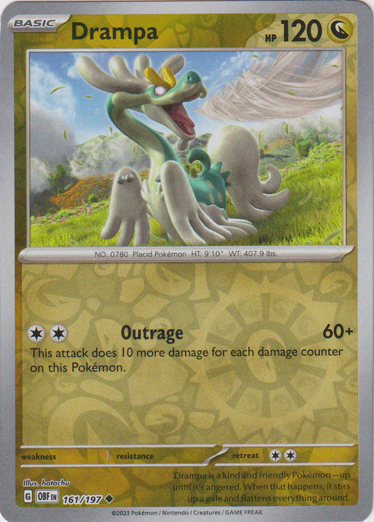 Obsidian Flames - 161/197 - Drampa - Reverse Holo