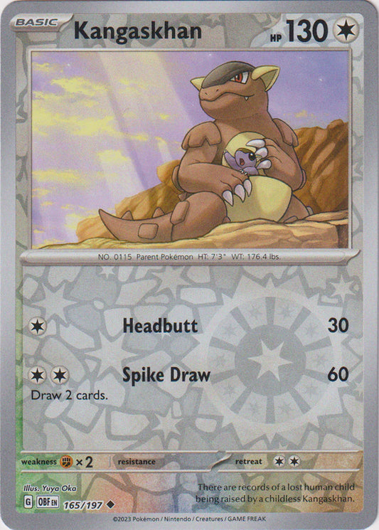 Obsidian Flames - 165/197 - Kangaskhan - Reverse Holo