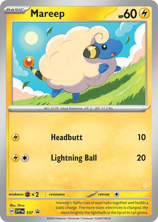 Black Star Promos - SVP107 - Mareep (Stamped)