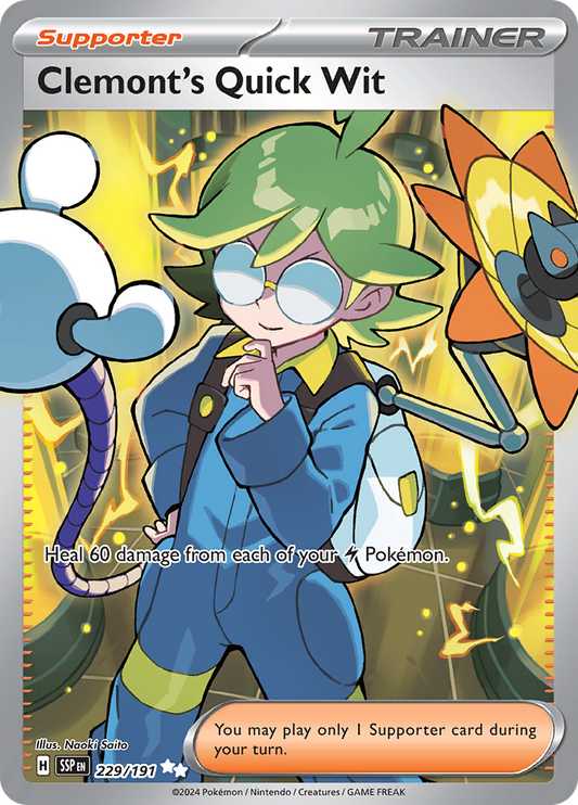 Surging Sparks - 229/191 - Clemont's Quick Wit