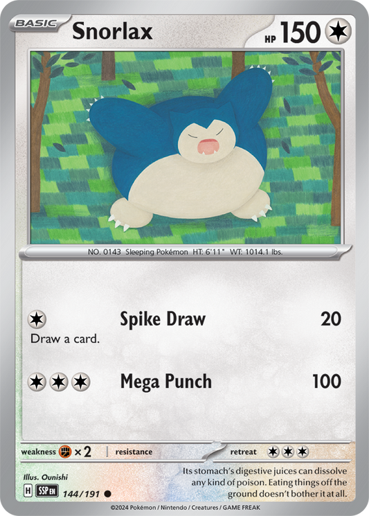 Surging Sparks - 144/191 - Snorlax