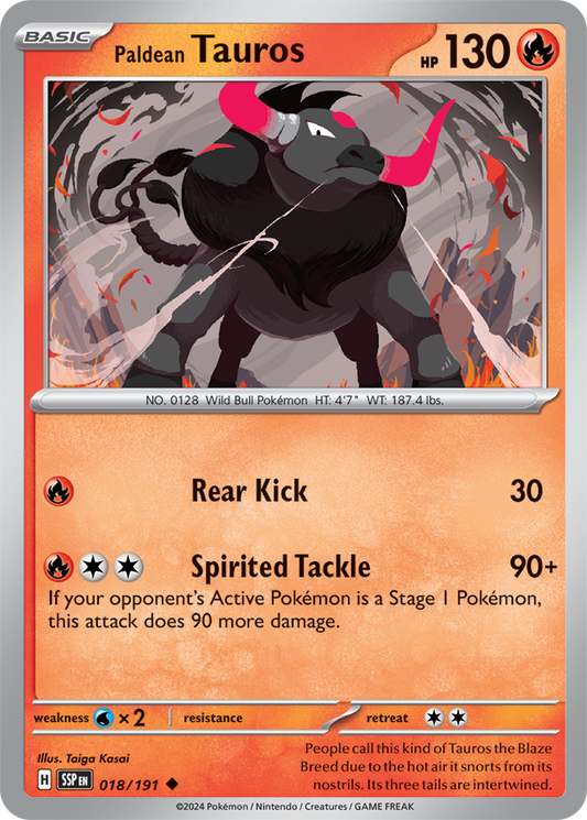 Surging Sparks - 018/191 - Paldean Tauros