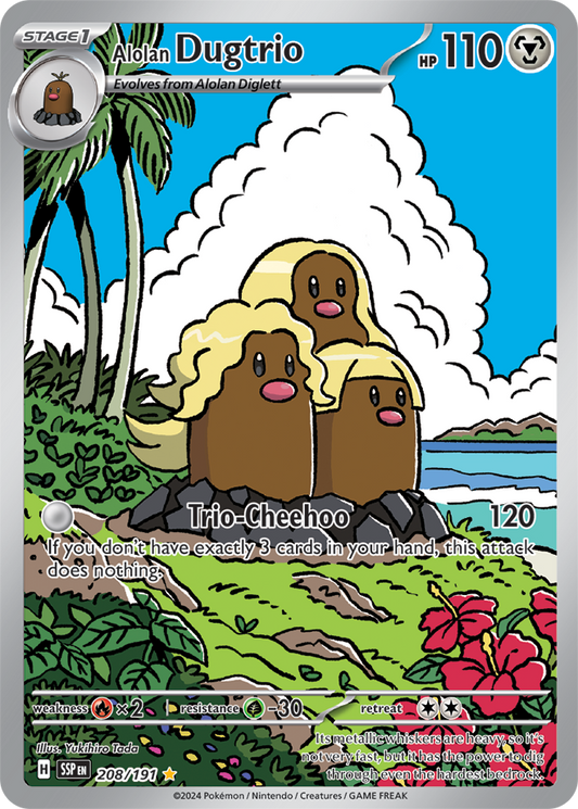 Surging Sparks - 208/191 - Alolan Dugtrio