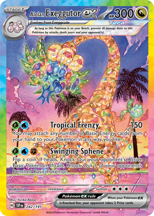 Surging Sparks - 242/191 - Alolan Exeggutor ex