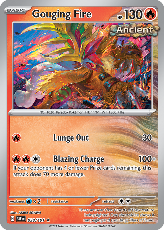 Surging Sparks - 038/191 - Gouging Fire - Holo