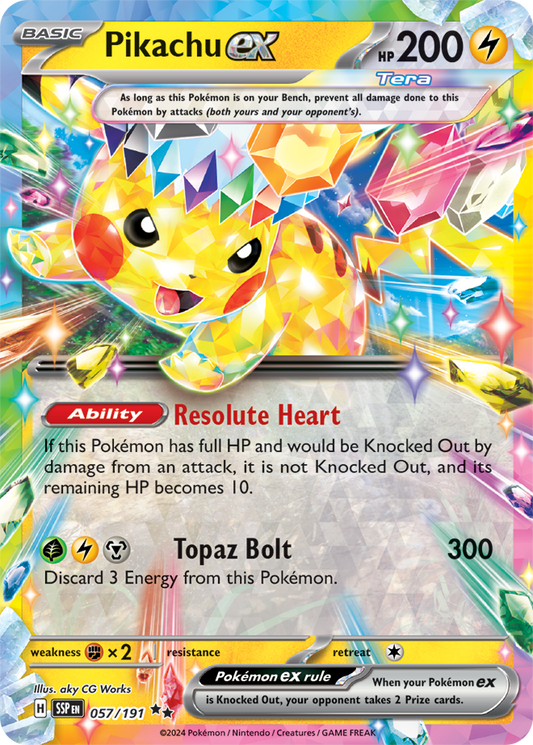 Surging Sparks - 057/191 - Pikachu ex