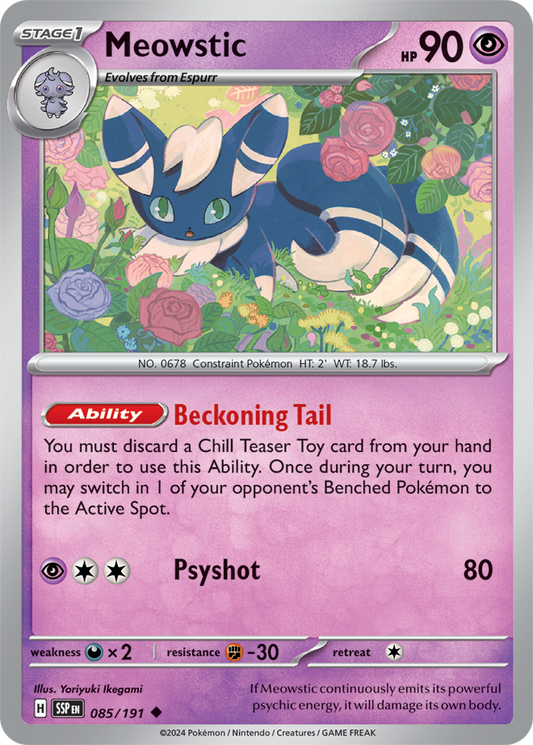 Surging Sparks - 085/191 - Meowstic