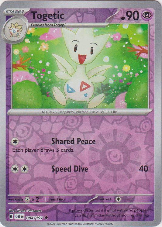 Obsidian Flames - 084/197 - Togetic - Reverse Holo