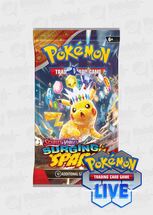 Live Code Card: Surging Sparks Booster Pack