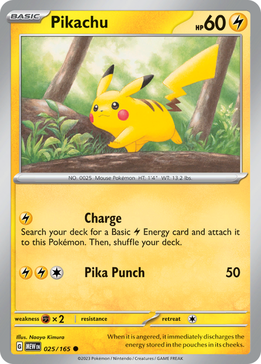 151 - 025/165 - Pikachu