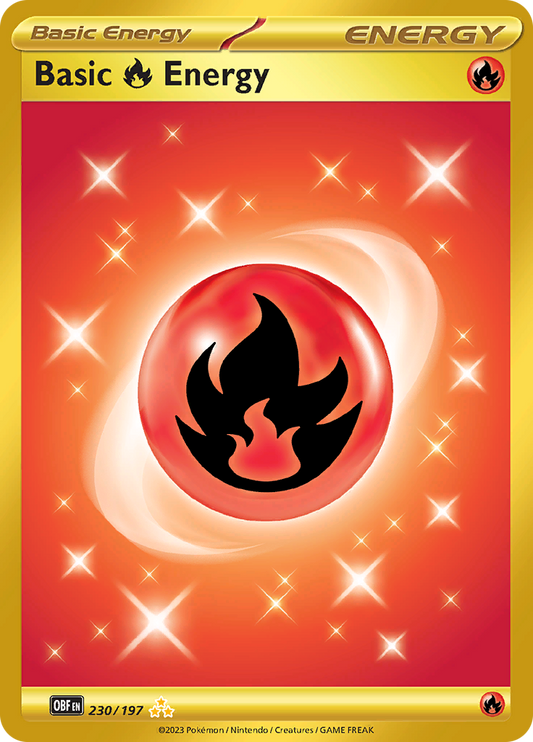 Obsidian Flames - 230/197 - Fire Energy (Gold)