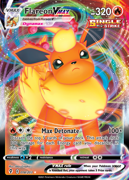 Evolving Skies - 018/203 - Flareon VMAX