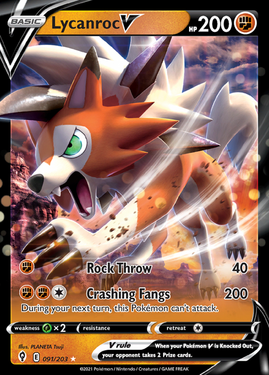 Evolving Skies - 091/203 - Lycanroc V