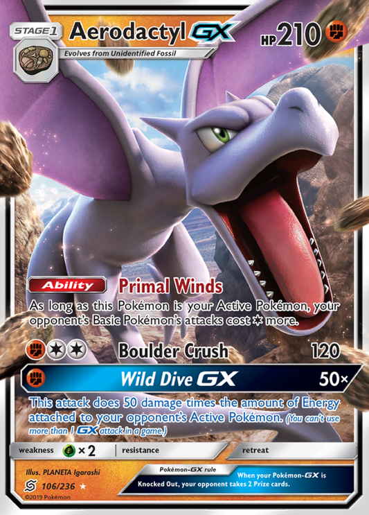 Unified Minds - 106/236 - Aerodactyl GX