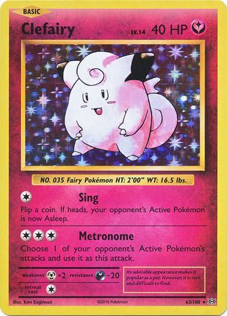 Evolutions - 063/108 - Clefairy - Holo