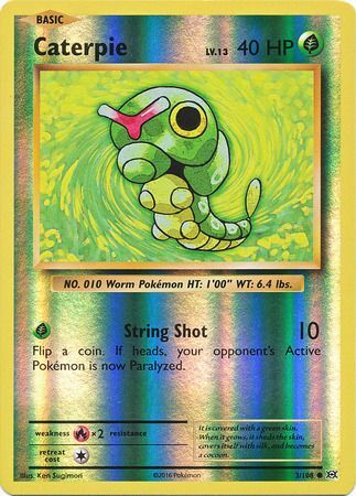 Evolutions - 003/108 - Caterpie - Reverse Holo