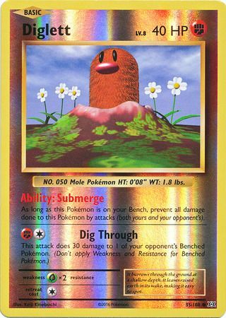 Evolutions - 055/108 - Diglett - Reverse Holo