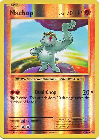 Evolutions - 057/108 - Machop - Reverse Holo