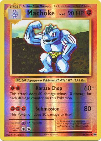 Evolutions - 058/108 - Machoke - Reverse Holo