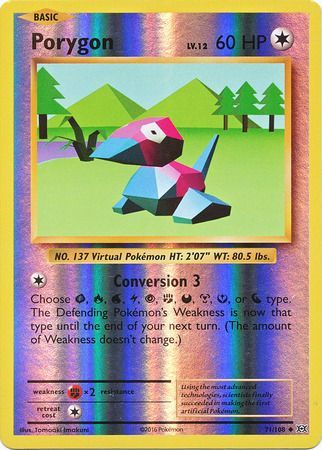 Evolutions - 071/108 - Porygon - Reverse Holo