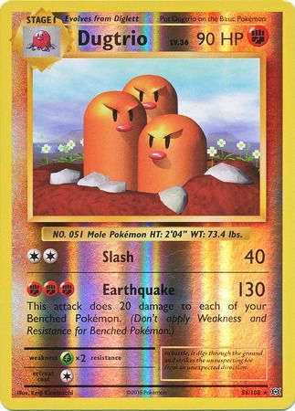 Evolutions - 056/108 - Dugtrio - Reverse Holo