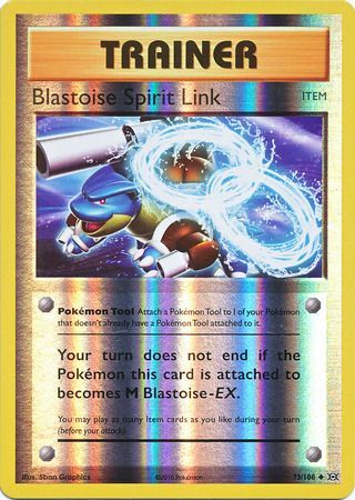 Evolutions - 073/108 - Blastoise Spirit Link - Reverse Holo