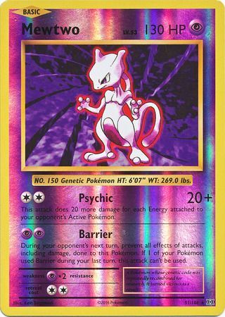 Evolutions - 051/108 - Mewtwo - Reverse Holo