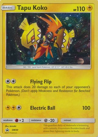 Black Star Promos - SM30 - Tapu Koko - Holo