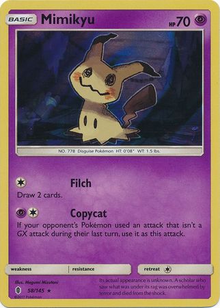 Guardians Rising - 058/145 - Mimikyu - Holo