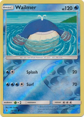 Guardians Rising - 029/145 - Wailmer - Reverse Holo