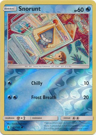 Guardians Rising - 031/145 - Snorunt - Reverse Holo