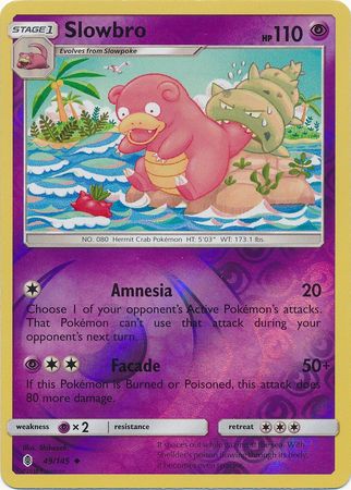 Guardians Rising - 049/145 - Slowbro - Reverse Holo