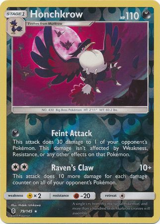 Guardians Rising - 079/145 - Honchkrow - Reverse Holo