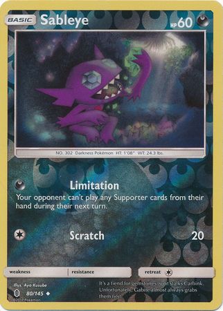 Guardians Rising - 080/145 - Sableye - Reverse Holo