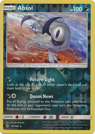 Guardians Rising - 081/145 - Absol - Reverse Holo