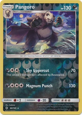 Guardians Rising - 082/145 - Pangoro - Reverse Holo