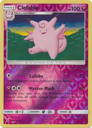 Guardians Rising - 089/145 - Clefable - Reverse Holo