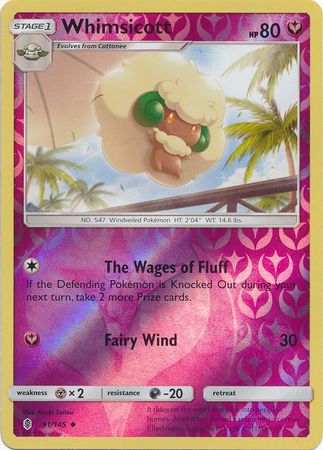 Guardians Rising - 091/145 - Whimsicott - Reverse Holo