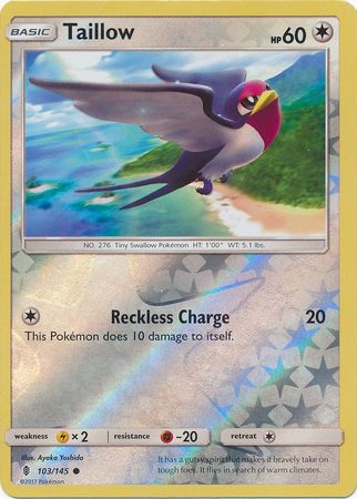 Guardians Rising - 103/145 - Taillow - Reverse Holo