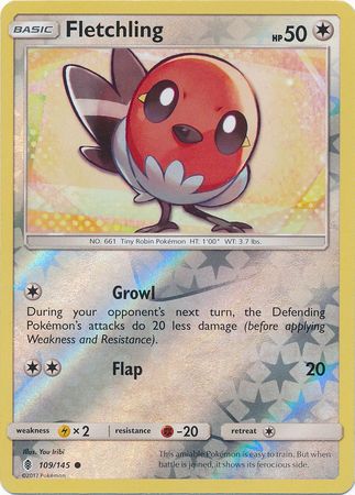 Guardians Rising - 109/145 - Fletchling - Reverse Holo