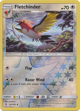 Guardians Rising - 110/145 - Fletchinder - Reverse Holo