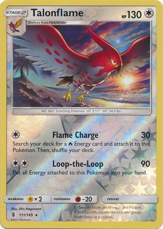 Guardians Rising - 111/145 - Talonflame - Reverse Holo