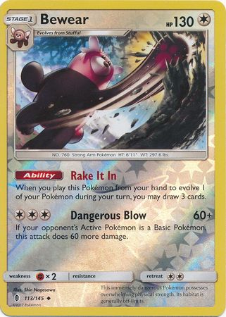 Guardians Rising - 113/145 - Bewear - Reverse Holo