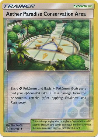 Guardians Rising - 116/145 - Aether Paradise Conservation Area - Reverse Holo